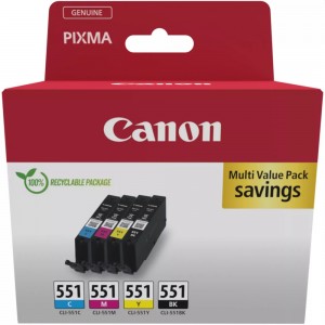 Canon CLI-551CMYK комплект мастилени касети