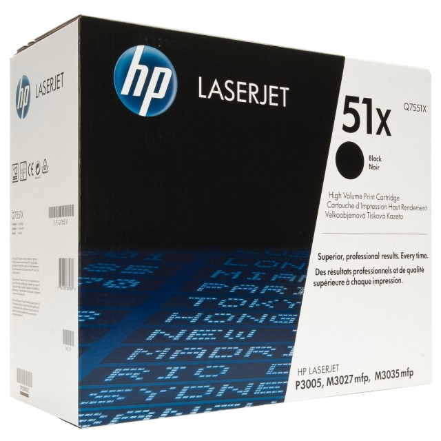 HP Q7551X изкупуване на празна черна тонер касета