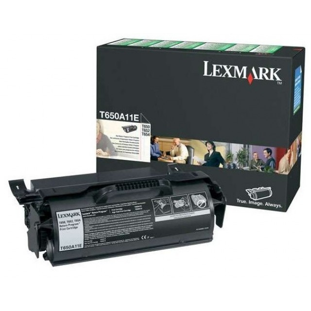 Lexmark T650A11E изкупуване на празна черна тонер касета