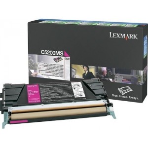Lexmark C5200MS оригинална червена тонер касета (Return Program)