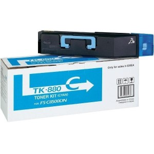Kyocera TK-880C оригинална синя тонер касета
