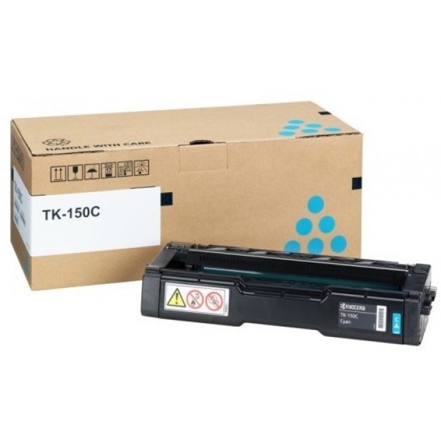 Kyocera TK-150C оригинална синя тонер касета