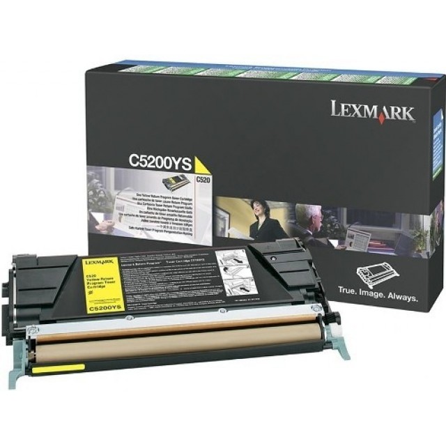 Lexmark C5200YS оригинална жълта тонер касета (Return Program)