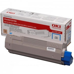 OKI 43872307 оригинална синя тонер касета за C5650/C5750