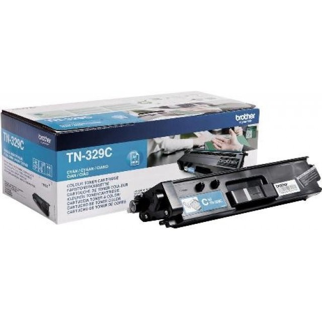 Brother TN-329C оригинална синя тонер касета