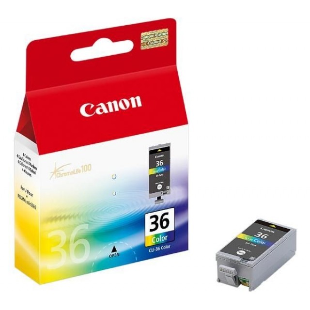 Canon CLI-36 трицветна мастилена касета