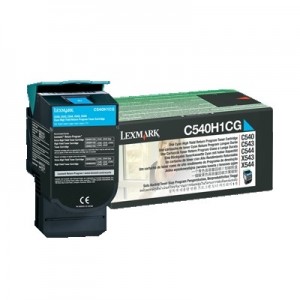 Lexmark C540H1CG оригинална синя тонер касета (Return Program)