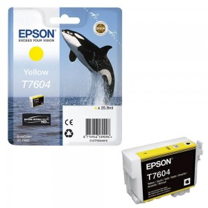 Epson T7604 жълта мастилена касета