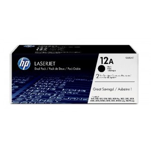 HP Q2612AD двоен пакет оригинални черни тонер касети 12A