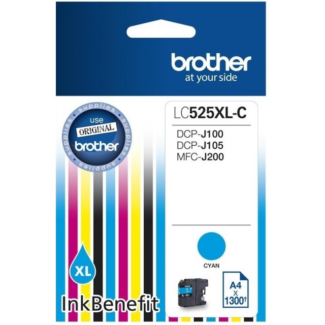 Brother LC-525XLC синя мастилена касета