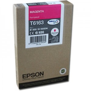 Epson T6163 червена мастилена касета