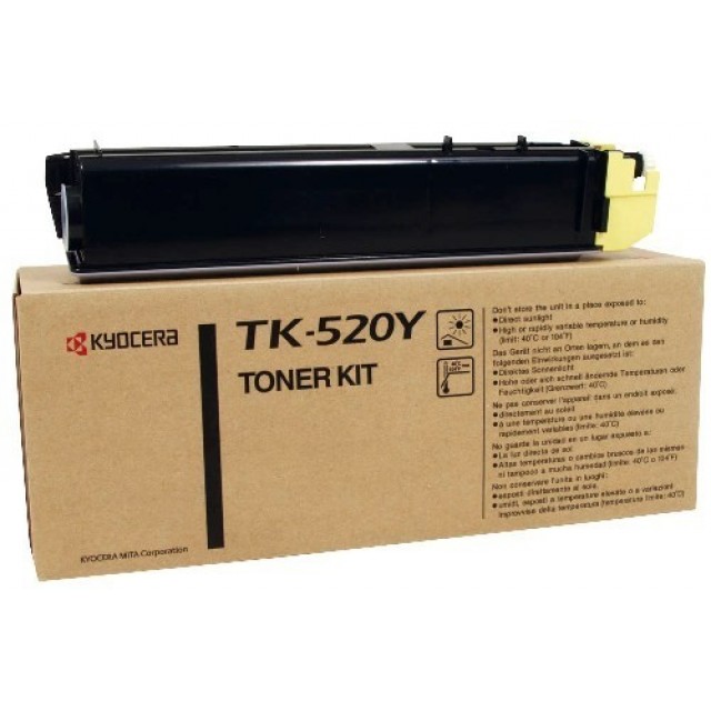 Kyocera TK-520Y оригинална жълта тонер касета
