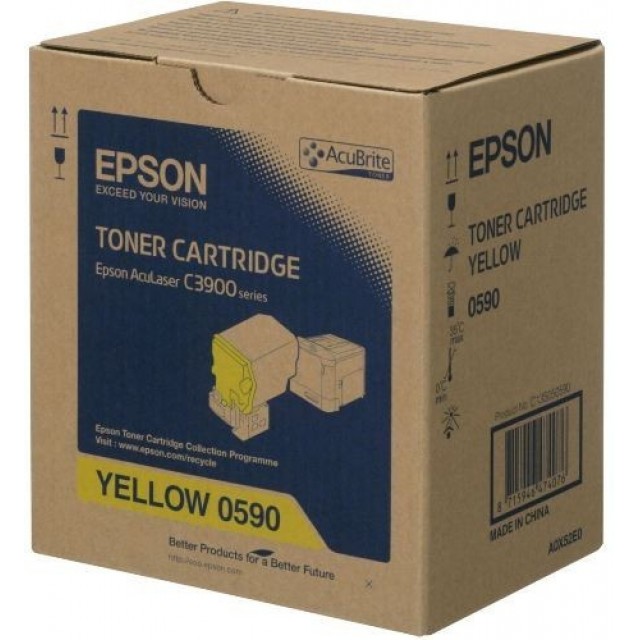 Epson C13S050590 оригинална жълта тонер касета