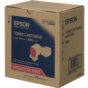 Epson C13S050591 червена оригинална тонер касета