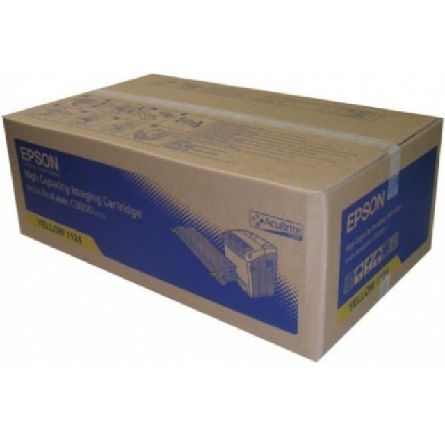 Epson C13S051124 оригинална жълта тонер касета