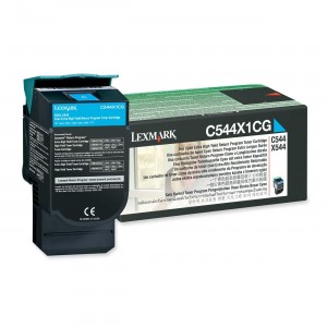 Lexmark C544X1CG оригинална синя тонер касета (Return Program)