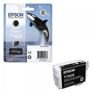 Epson T7608 черен мат мастилена касета