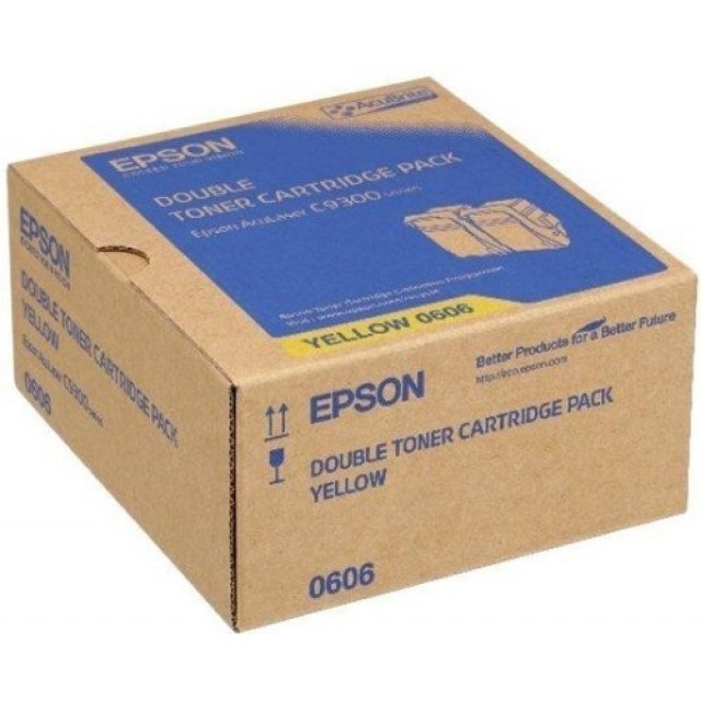 Epson C13S050606 двоен пакет оригинални жълти тонер касети