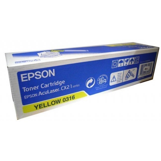 Epson C13S050316 оригинална жълта тонер касета