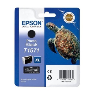 Epson T1571XL фото черна мастилена касета