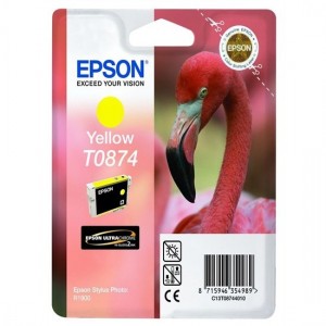 Epson T0874 жълта мастилена касета