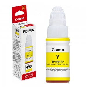 Canon GI-490Y жълто мастило бутилка