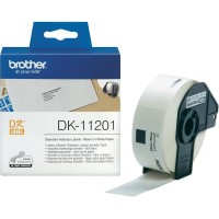 Brother DK-11201 стандартни адресни етикети, черен текст на бяла основа
