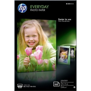 HP Everyday Glossy Photo Paper-100 sht/10 x 15 cm, CR757A